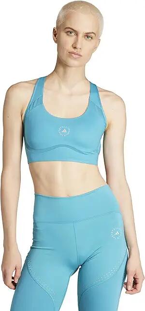 adidas by Stella McCartney Truepurpose Power Impact Training Bra IB5522 (Blue Bay) Women's Clothing Cover