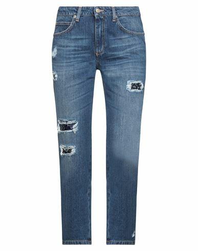 Ermanno Di Ermanno Scervino Woman Jeans Blue Cotton Cover