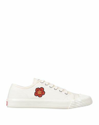 Kenzo Man Sneakers Ivory Textile fibers Cover