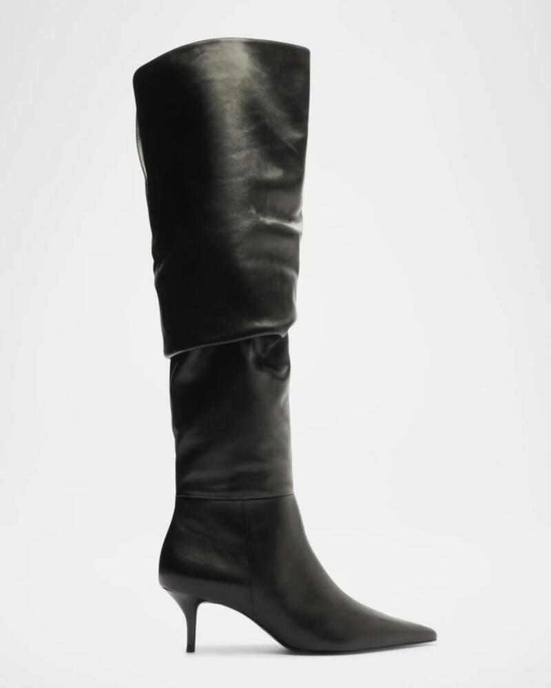 Schutz Ashlee Over-The-Knee Ruched Boots Cover