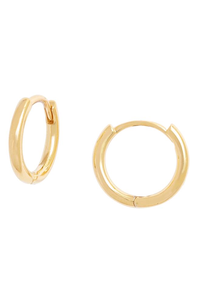 Nordstrom Everyday Sterling Silver Huggie Hoop Earrings in Gold Cover