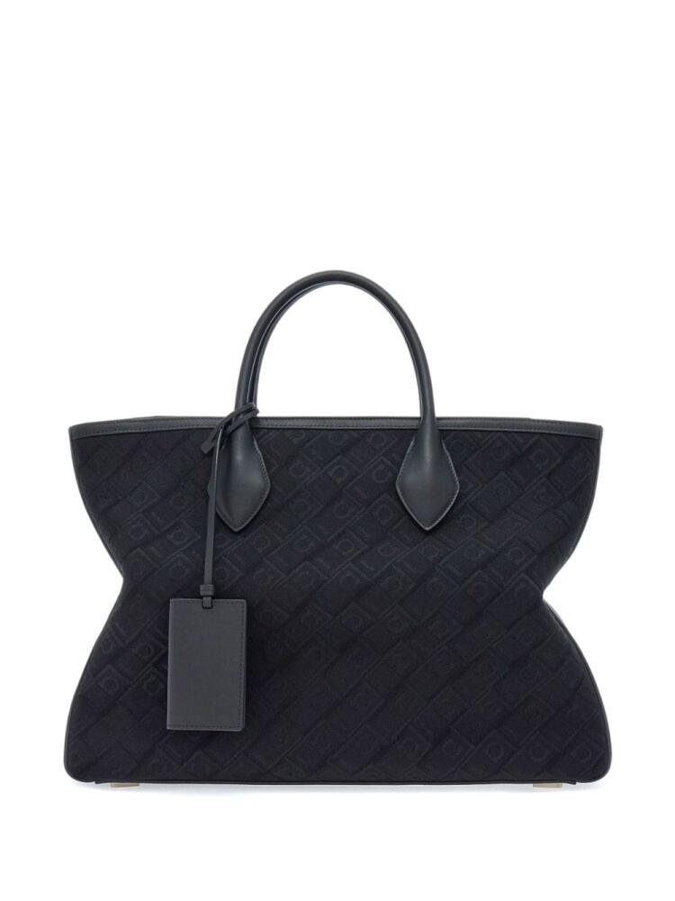 Ferragamo jacquard-print tote bag - Black Cover