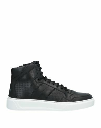 Giovanni Conti Man Sneakers Black Leather Cover