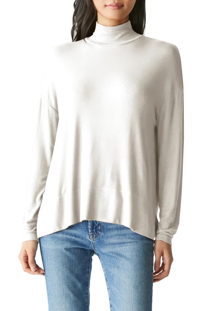 Michael Stars Ryan Mock Neck Top in Chalk Cover