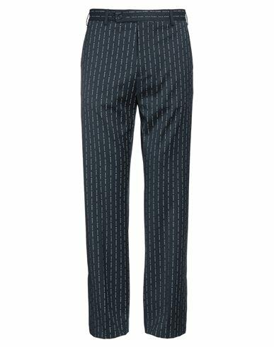 Self Made By Gianfranco Villegas Man Pants Navy blue Wool, Viscose Cover