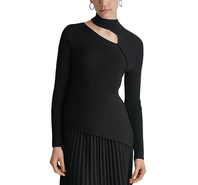 Dkny Asymmetrical Cutout Sweater Cover