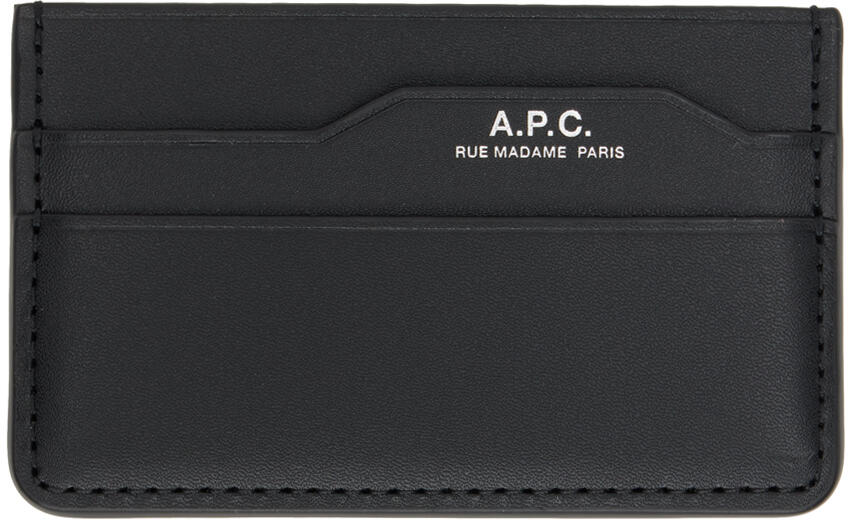 A.P.C. Black Dossier Card Holder Cover