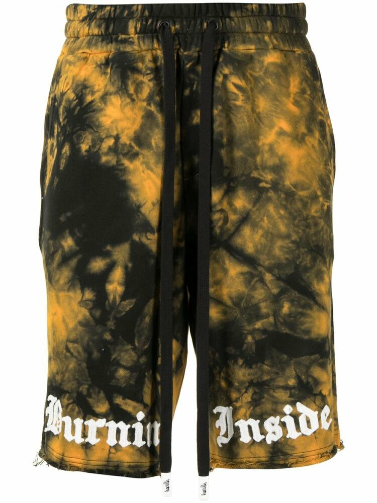 Haculla tie dye shorts with embroidered logo - Black Cover