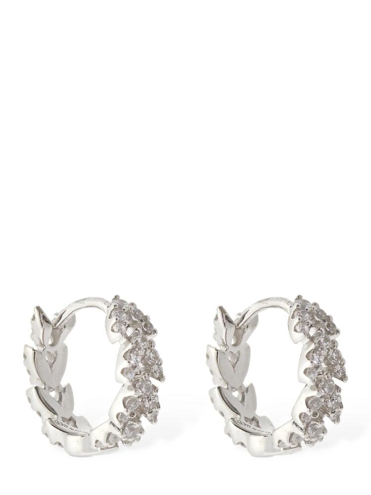 APM MONACO Festival Small Crystal Hoop Earrings Cover