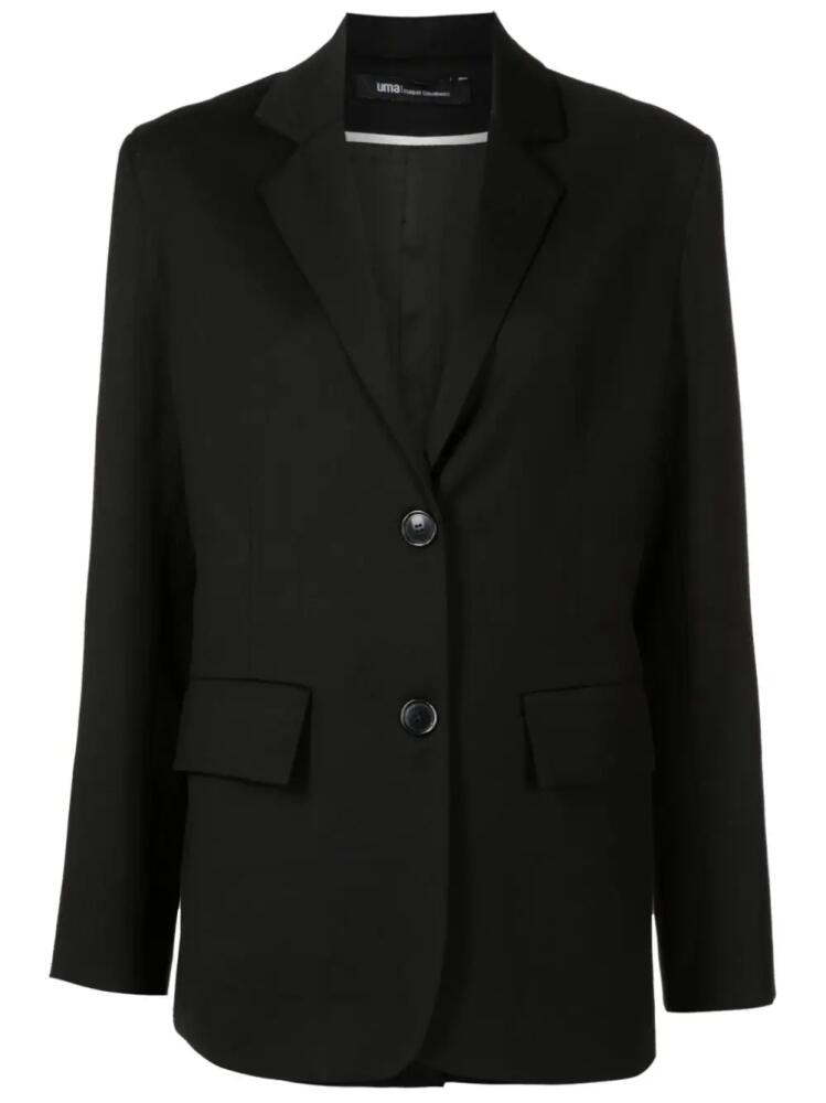 Uma | Raquel Davidowicz oversized single-breasted blazer - Black Cover