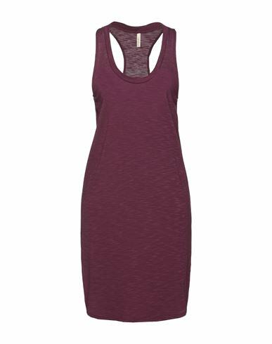 Lanston Woman Mini dress Deep purple Rayon, Polyester Cover