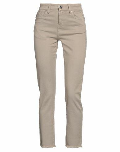 Markup Woman Pants Sand Cotton, Elastane Cover