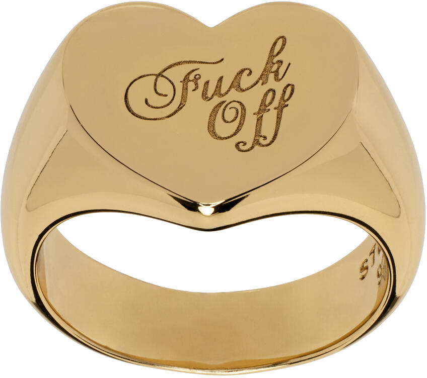 Stolen Girlfriends Club Gold Warm Welcome Heart Ring Cover