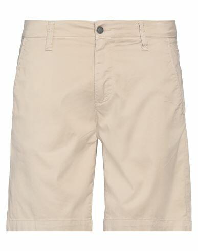 Guess Man Shorts & Bermuda Shorts Beige Organic cotton, Cotton, Elastane Cover