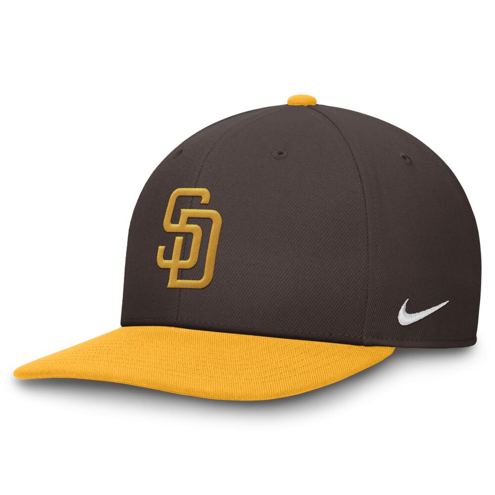 San Diego Padres Evergreen Pro Nike Men's Dri-FIT MLB Adjustable Hat in Brown Cover