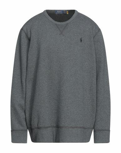 Polo Ralph Lauren The Rl Fleece Sweatshirt Man Sweatshirt Steel grey Cotton, Recycled polyester Cover