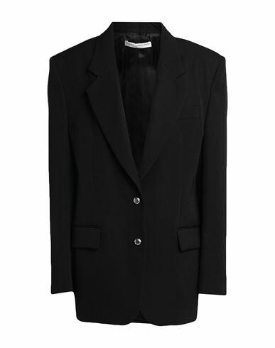 Alessandra Rich Woman Blazer Black Virgin Wool Cover