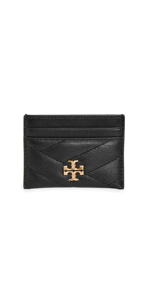 Tory Burch Kira Chevron Card Case Black Cover