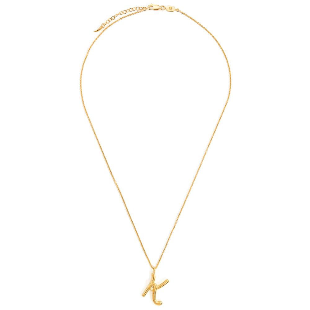 Missoma K Initial 18kt Gold-plated Necklace Cover