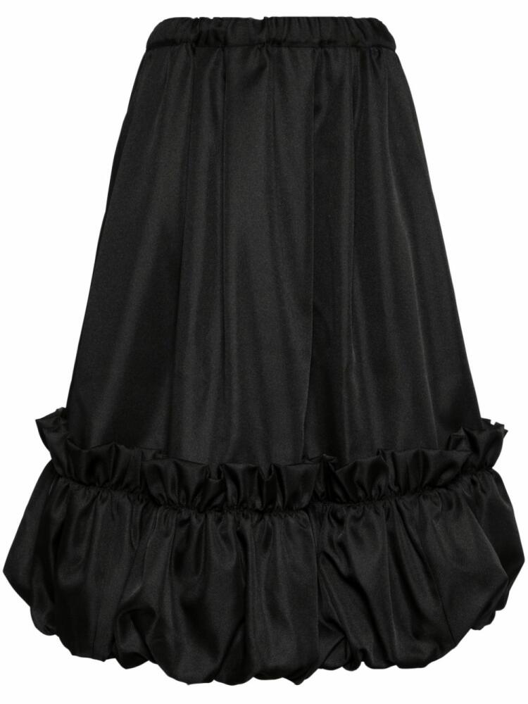 Comme Des Garçons Comme Des Garçons gathered A-line skirt - Black Cover