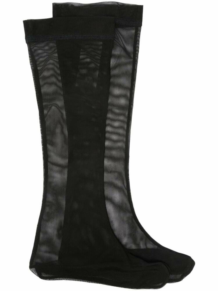 Ioana Ciolacu split-toe mesh socks - Black Cover