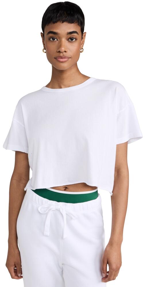 Year of Ours YOS Cropped Tee White Cover