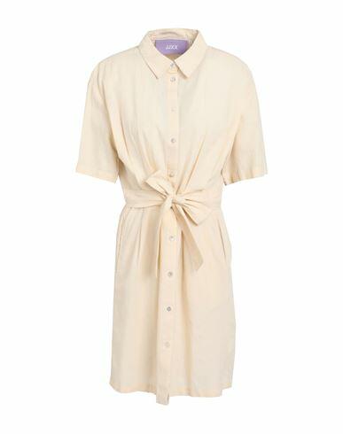 Jjxx By Jack & Jones Woman Mini dress Beige Cotton, Linen Cover