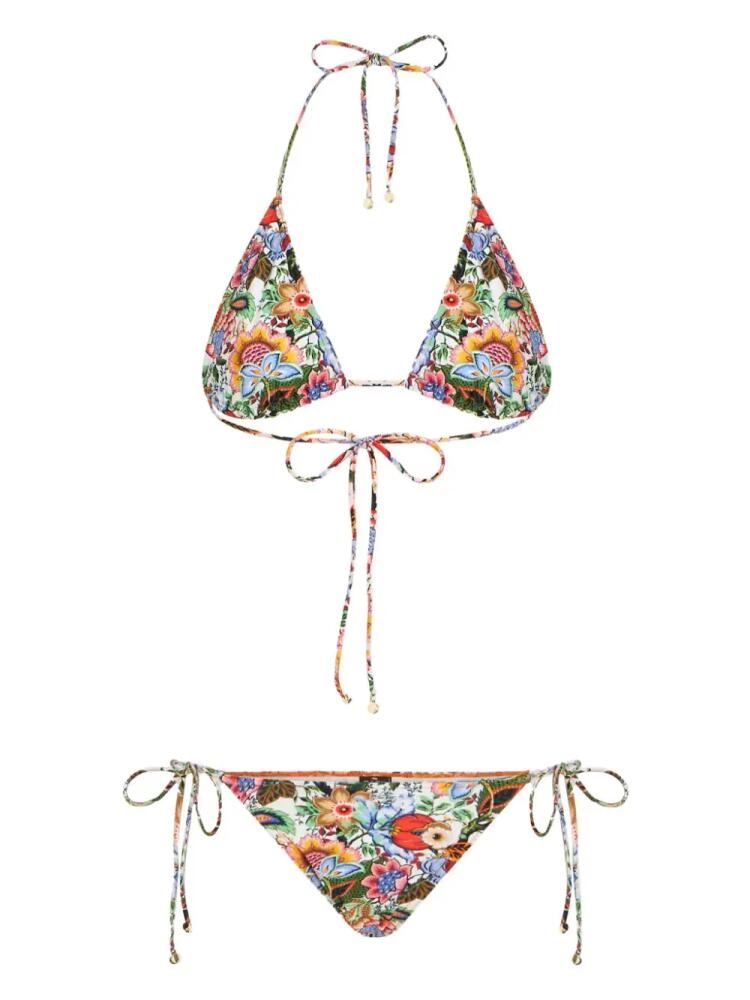 ETRO Bouquet-print bikini set - Green Cover