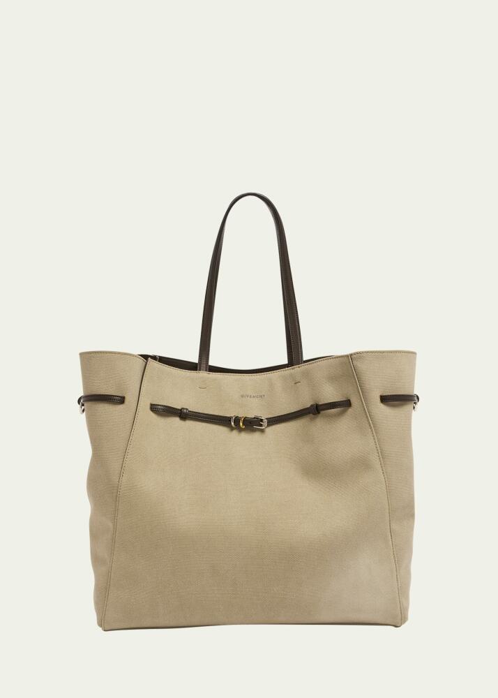 Givenchy Large Voyou East-West Tote Bag in Canvas Cover