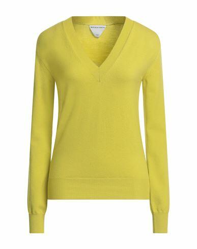 Bottega Veneta Woman Sweater Acid green Wool, Polyester Cover