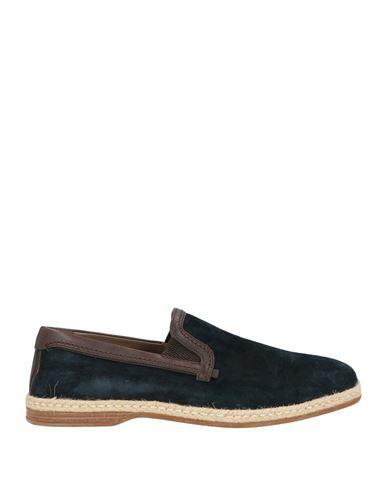 Dolce & gabbana Man Espadrilles Midnight blue Calfskin Cover