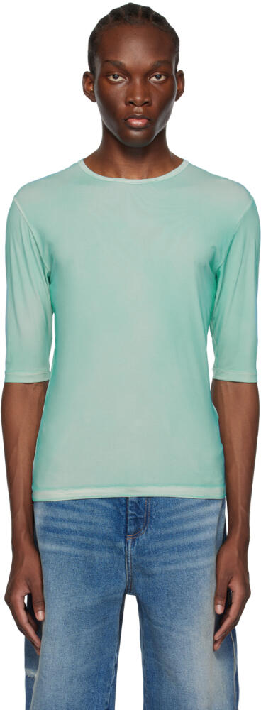 MM6 Maison Margiela Blue Crewneck T-Shirt Cover