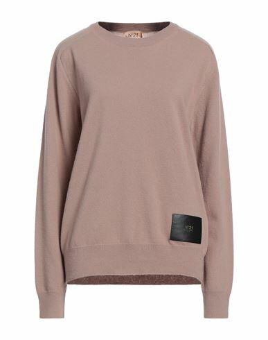 N°21 Woman Sweater Light brown Virgin Wool Cover