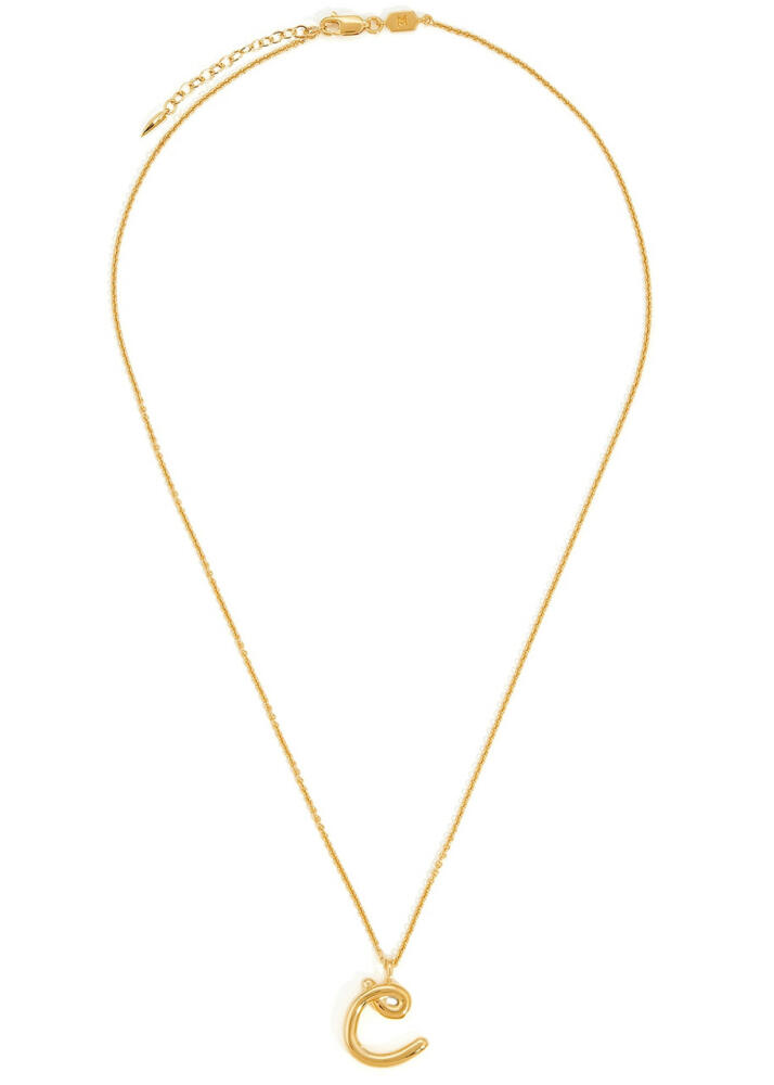 Missoma C Initial 18kt Gold-plated Necklace Cover