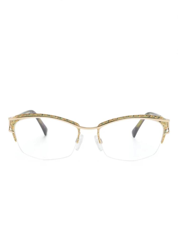 Cazal rectangle-frame glasses - Green Cover