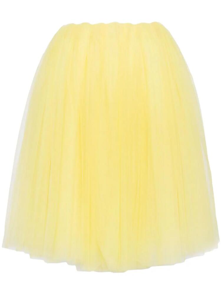 Noir Kei Ninomiya tulle midi skirt - Yellow Cover