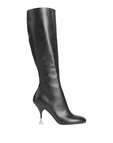 3juin Woman Boot Black Soft Leather Cover