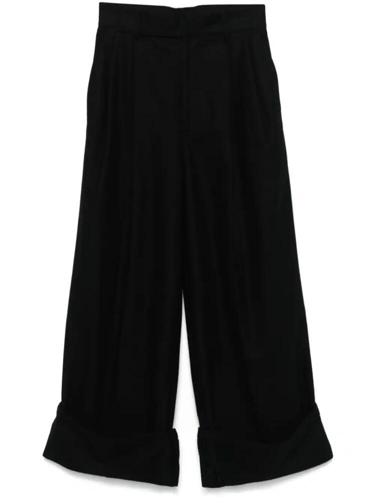 Yohji Yamamoto pleat-detailing trousers - Black Cover