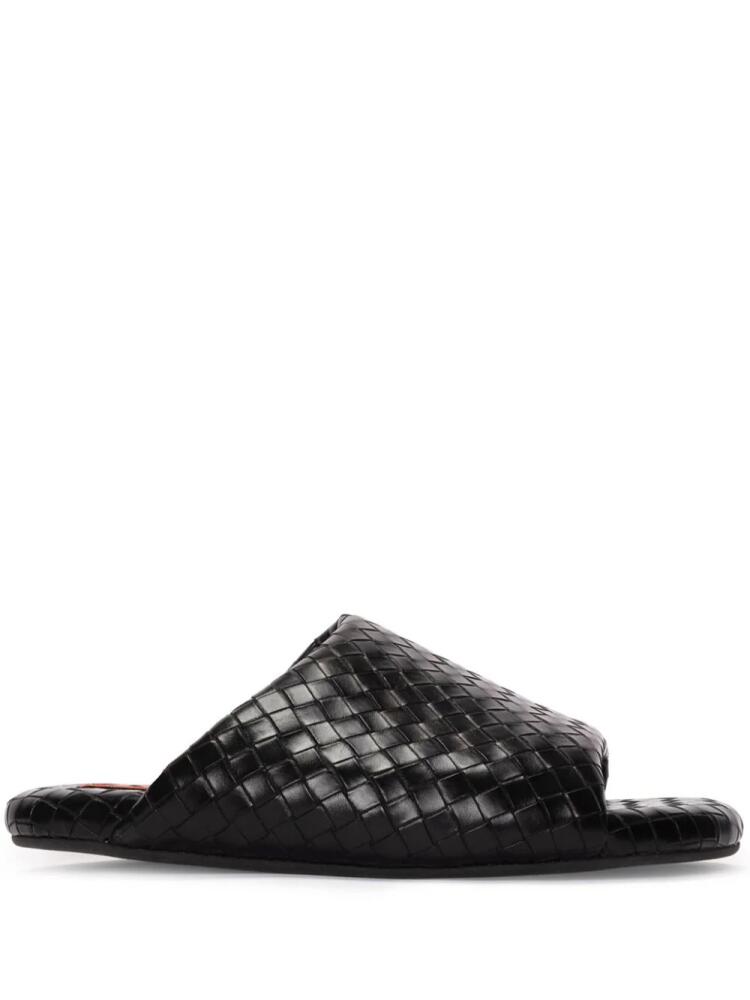 Simon Miller woven-design bubble slides - Black Cover