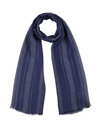 Emporio Armani Woman Scarf Navy blue Modal, Viscose, Polyamide Cover