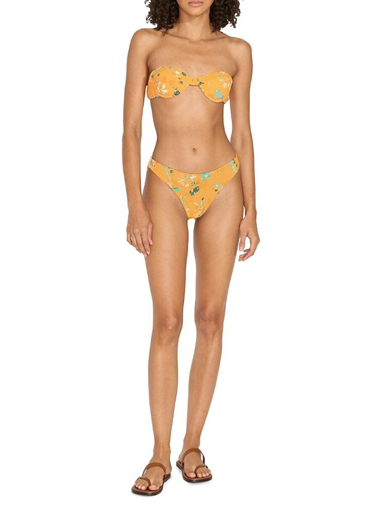 Solid & Striped Women's The Arlo Floral Bikini Bottom - Floral Print Cover