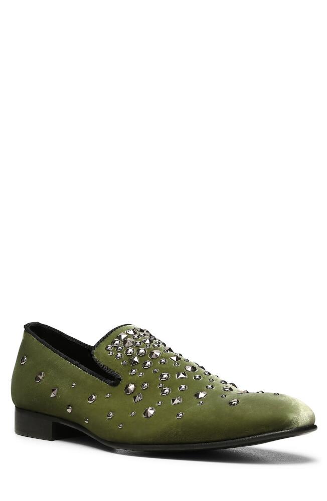 Donald Pliner Spencer Studded Loafer in Green Cover