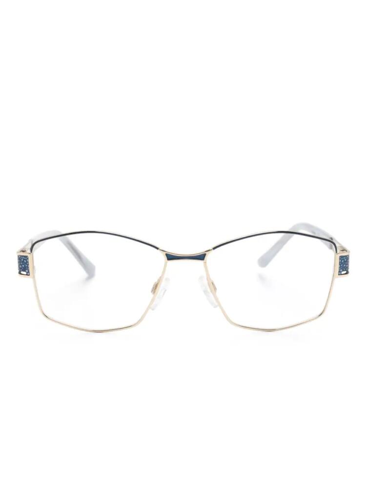 Cazal 1245 geometric-frame glasses - Blue Cover