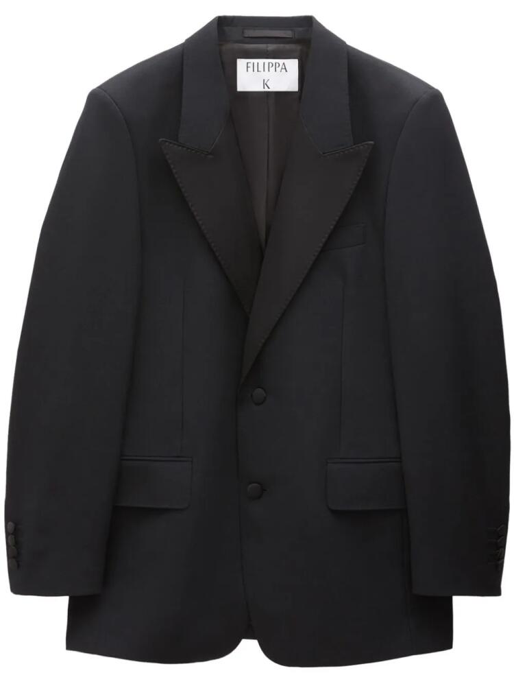 Filippa K single-breasted merino-wool blazer - Black Cover