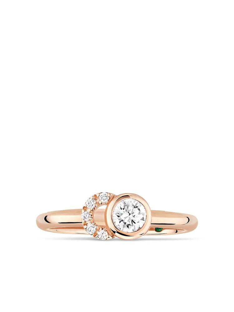 Courbet 18kt recycled rose gold CO laboratory-grown diamond ring - Pink Cover