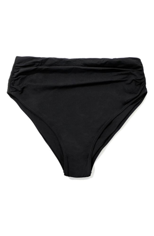 Hanky Panky Ruched High Waist Bikini Bottoms in Black Cover