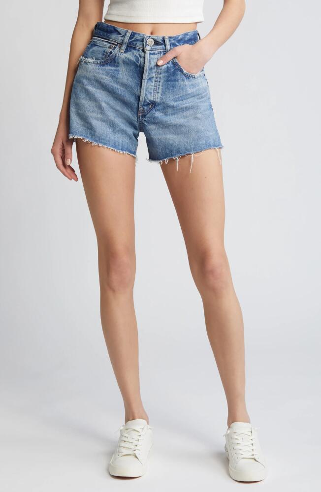 MOUSSY VINTAGE Dalemere Denim Cutoff Shorts in Blue Cover