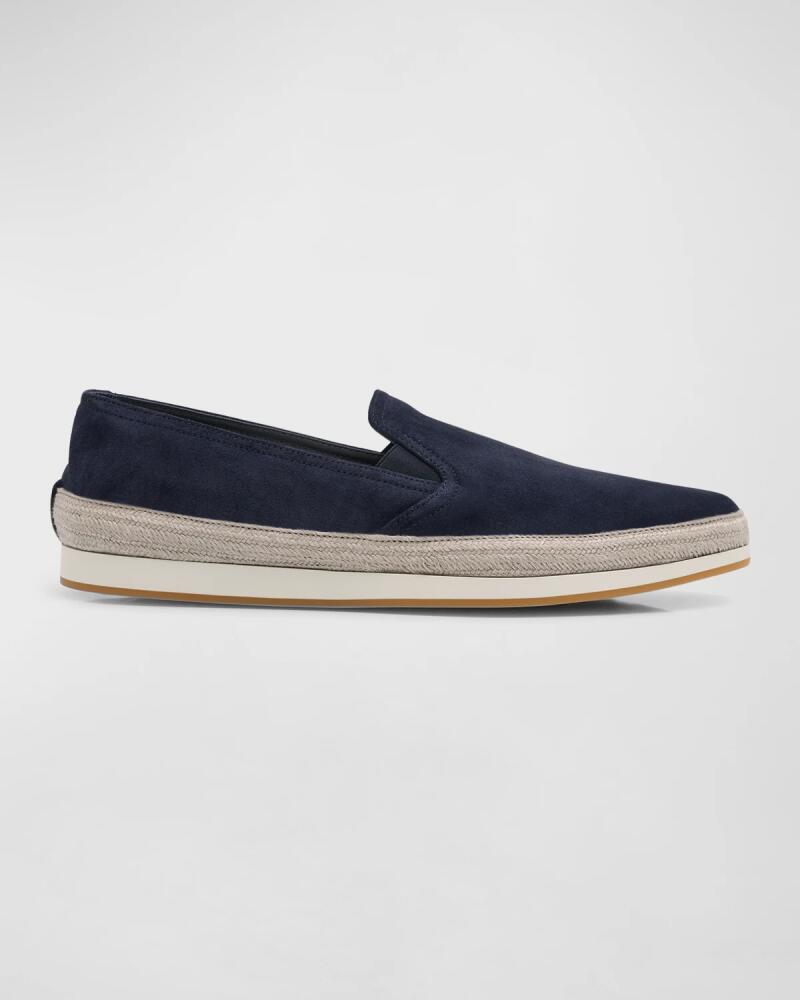 Prada Men's Suede Slip-On Sneakers Cover