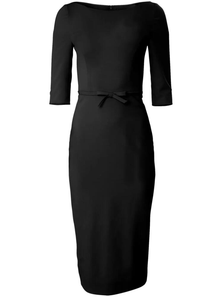 Carolina Herrera boat-neck midi dress - Black Cover