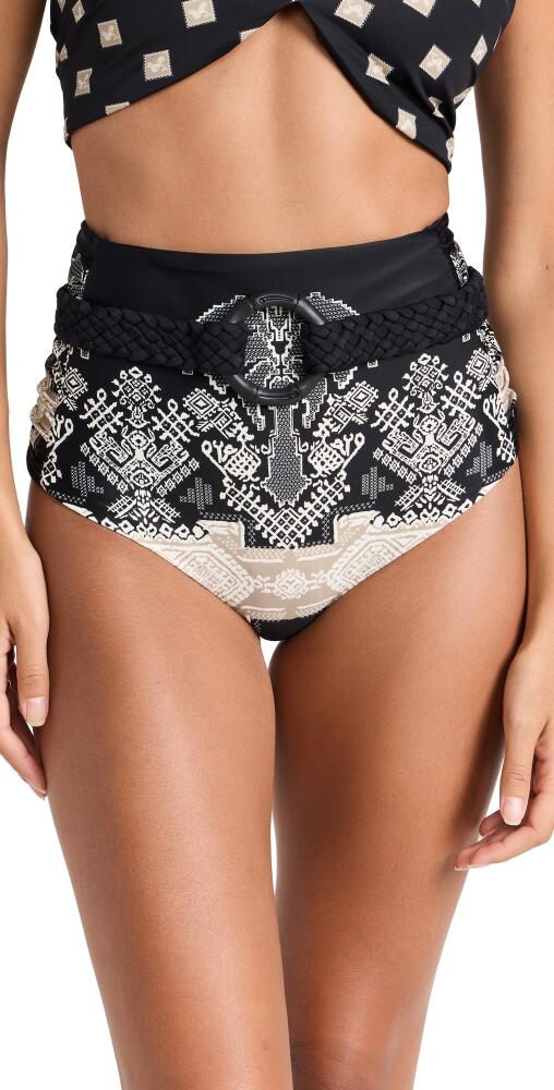 Johanna Ortiz Andean Black Cumbi Bikini Bottoms Andean Black/Ecru Cover